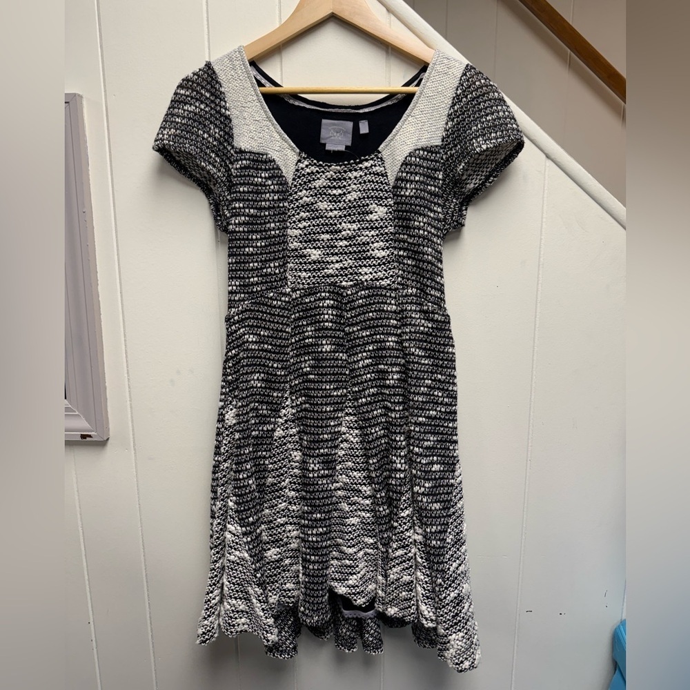 Anthropologie Vanessa Virginia Ruffle Back Sweater Dress Size Small - Picture 3 of 5